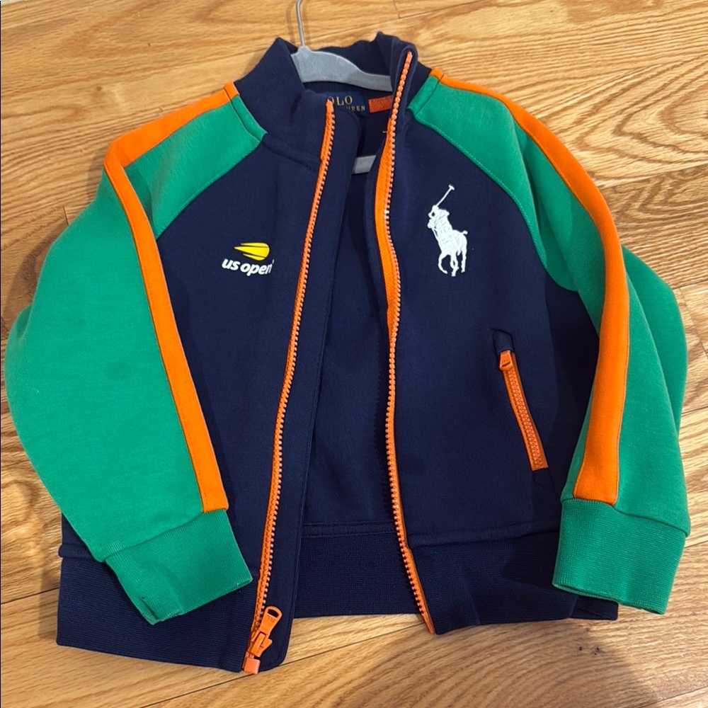 Polo Ralph Lauren Kids Jacket - Navy, Green, and Orange